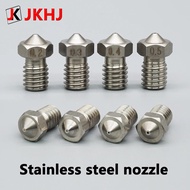 Aksesori Nozel Pencetak 3D Keluli Tahan Karat E3D v6 Hot End v5 Bahagian J-hend Filamen 1.75mm Nozel