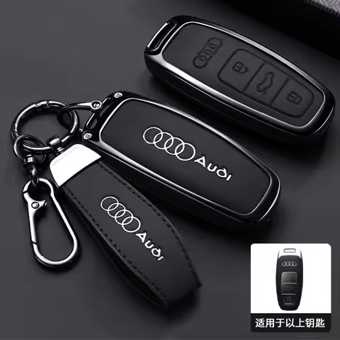 Zinc Alloy Car Remote Key Case Cover Shell for Audi Q8 Rs8 A6 C8 S6 Rs6 A7 S7 Rs7 A3 8Y A8 D5 4N Rs 