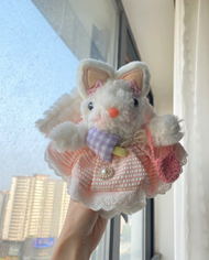 Đồ Trang Trí Treo Hình Thỏ Tai Treo Bằng Vải Nhung Dễ Thương Đồ Trang Trí Treo Móc Khóa Trang Trí Tú