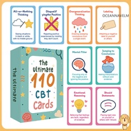 oc Behavioral Therapy Cards Negative Thinking Challenge Cards 110pcs Cbt Deck Cards for Anxiety Reli