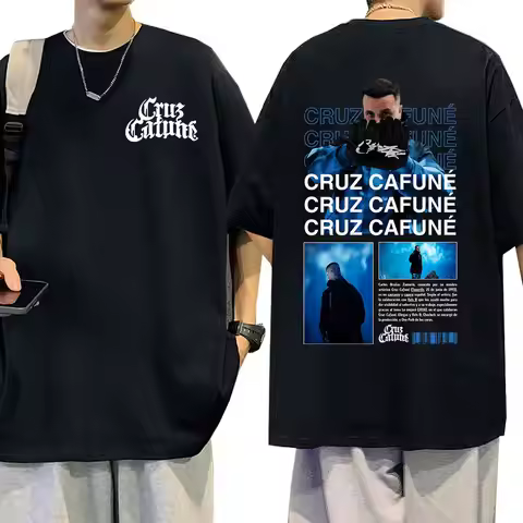 Rapper Cruz Cafune Album T-shirts Men Women Fashion Hip Hop Short Slevee T-shirt Cotton Casual T Shi