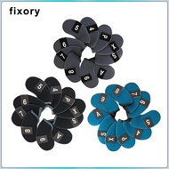 fixory golf Covers Set Covers Neoprene 10pcs (3 4 5 6 7 8 9 PW AW SW) Number Embroideried Waterproof