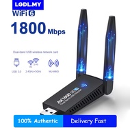 1300M USB WIFI 6 Adapter Wifi Dongle Antenna Wireless Long Range Dual Band 5GHz USB
