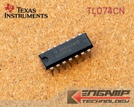 (1ตัว) TL074CN  TEXUS  DIP-14 Low-Noise JFET-Input OP-AMP