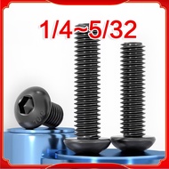 10.9 Grade Inch Screw US Round Head Hexagon Screw 1/4, 1/8, 3/16, 3/8, 5/16, 5/32 【LDLL】