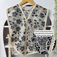 Delova Wardrobe - Hanum Vest Rompi Brukat Prada Modern Casual Modern Casual | Vintage Bordir Premium