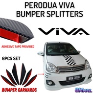 PERODUA VIVA CAR CANARDS Front Bumper Diffuser Splitter Lip Spoiler Kereta Viva elite Accessories