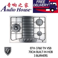 EF EFH-3760 TN VSB 70CM BUILT-IN HOB 3 BURNERS