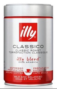吉罐/咖啡豆罐/$10-2隻罐/illy/Classico Espresso Ground Coffee - Medium Roast/防潮/茶葉罐/果皮罐/