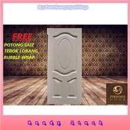 Exclusive to MalaysiaWOODEN DOOR / PINTU KAYU WHITE PRIME OVAL