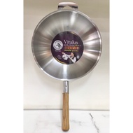 Chinese Wok With Teak Handle 30cm Vitalux 176390 Zebra (Zebra Head Brand)