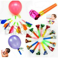 Blowout whistle balloon/blower noise party birthday/Mainan hari jadi budak