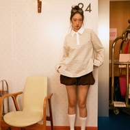 pink lavender จัดส่ง 20 JAN butter blue จัดส่ง 10 FEB lookbooklookbook rugby top เสื้อแขนยาว