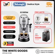 [FREE SHIPPING + 2 GIFT] DELONGHI EC685M DEDICA 15-Bar Pump Espresso Machine Coffee Maker EC685 EC68