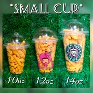 SMALL CUP (100PCS) :10oz; 12oz; 14oz • PRINTED/PLAIN with DOME/FLAT LID