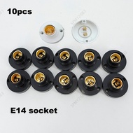 10PCS E14 Light Lamp Bulb Holder Base Fitting Screw Cap LED Light socket bulb e14 Lamp Fixing Adapte