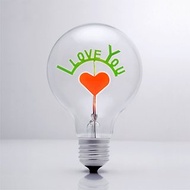 DarkSteve「演活生命」- 設計師燈泡 - I Love You / 我愛您 球燈泡 Edison-Style : 1 個 (純燈泡)
