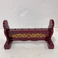 Flag holder / flag stand / stand / shelf - place for 5 flags - wood