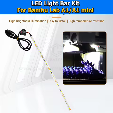 Creativity LED Light Bar Kit For Bambu Lab A1/A1 mini 3D Printer Led Light Strip Bambulab a1 Accesso