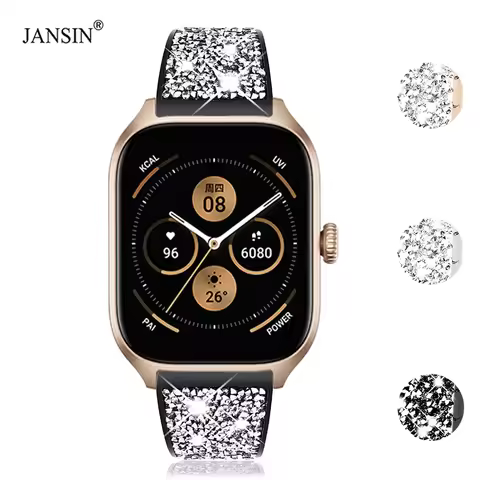 Diamond Stainless Steel Strap for Huami Amazfit GTS 4 3 2 Mini Band Bracelet for Amazfit Watch GTS4 