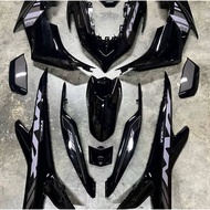 COVER SET NVX V2 AEROX BLACK WHITE VELOZI