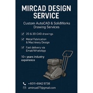 Construction Machinery Design – AutoCAD & SolidWorks (Digital Drawing Service)