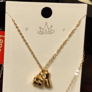 聖誕禮物 K金咖啡機及咖啡杯吊飾,頸鏈