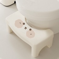 S-6💝Foot Stool Toilet Seat Toilet Potty Chair Thickened Foot Stool Stool Small Stool Bathroom Non-Slip Ottoman UVCF