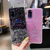 Case for Samsung Galaxy A50 A70 A30S A20S A10 A8 2018 J8 2018 A7 2018 Shiny Bling Glitter Star Clear Soft TPU Phone Cover