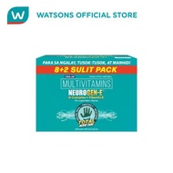 NEUROGEN E Tab 8 Plus 2 Pack Vitamin B Complex Vitamin B12 Vitamin B1 Vitamin E