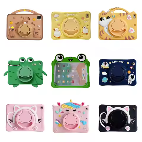 For Samsung Galaxy Tab A9 A11 Plus 8.7 11 inch T290 T295 T297 8.0 A8 A7 S6 Lite Cartoon Silicone Kid