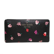 Kate spade WLR00605-098 PVC stacy flower floral pattern large slim bifold wallet medium walle