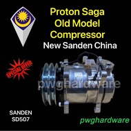 NEW Proton Saga Old Model AirCond Compressor SANDEN 507 PATCO TYPE /Kompressor Proton Saga / Saga Ai
