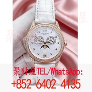 百達翡麗Patek Philippe 複雜功能時計系列 (Patek Philippe Complications) 女錶4948R-001，卡地亞Cartier，歐米茄Omega，萬國IWC，江詩丹