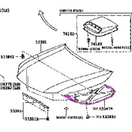 Toyota Vigo All Models/Revo/Fortuner/D4D Heat Shield Front Hood