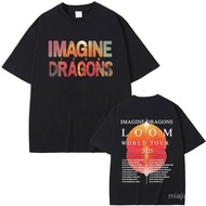 2025 Rock Band Imagine Dragons Loom 2025 World Tour T-Shirt Men'S And Women'S Gothic Retro Extra