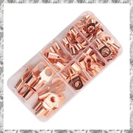 [D E O K] 70pcs Wire Lug Connector Ring SC6-25 Copper Connectors Bare Cable Electric Crimp Terminal 