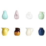 [jusumall]Mini Ceramic Vase Magnets Cute Tiny Plant Vase Fridge Magnets Office Locker Decoration
