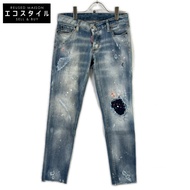 Dsquared2 S75LB0410 藍色破洞彩繪牛仔褲 38碼 [二手]