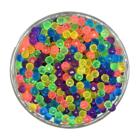 Transparent crystal polygon Jewels Water beads diamond Jewel beados Bead Craft Spray Art 3D DIY bead