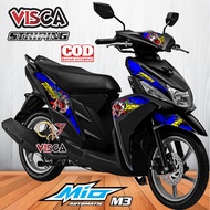 Stiker Striping Mio M3 Variasi Doraemon Zombie