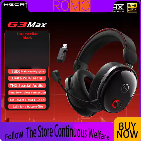 EDIFIER HECATE G3 MAX Wireless Gaming Headphones Customized THX Spatial Effects CloudSoft 2000mah 53