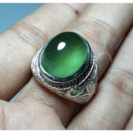 Emerald Zambia Opal Super Luxury Crystal Men's Ring Stone