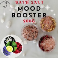 200g Mood Booster Bath Salt Body /Foot Soak / Scrub /Rendam Kaki | Himalayan Pink Salt | Epsom Salt | Essential Oil gift