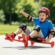 Crazy Cart Shuffle – Kid-Powered Drifting Go-Kart for Ages 4+, Crazy Cart Drift Bar Technology, Adju