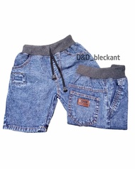 celana pendek anak jeans rip sobek snow blue usia 123456thun