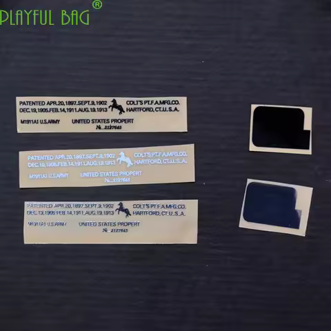 Outdoor activities CS Si Jun M1911 gel water Bullet gun waterproof DIY metal sticker of Jinming SCAR