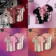 COQUETTE RIBBON jersey coquette custom nama Microfiber Jersey T Shirt Lengan Pendek Sport Retro Coll