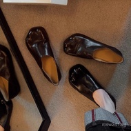 Slip-On Shoes2025Spring and Autumn Wind jk Cat Paw Shoes New Style Soft Leather Flat Shoes for Women