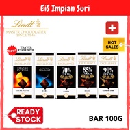 (Ready Stock) Lindt Excellence Dark Chocolate Bar 100G Lindt Coklat Bar Coklat Hitam Pahit